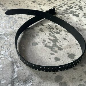 Studded black belt